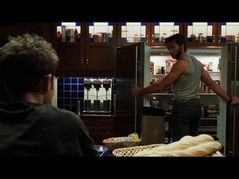 Iceman freezes a soda for Wolverine