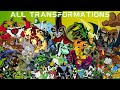 BEN 10 ALL TRANSFORMATIONS