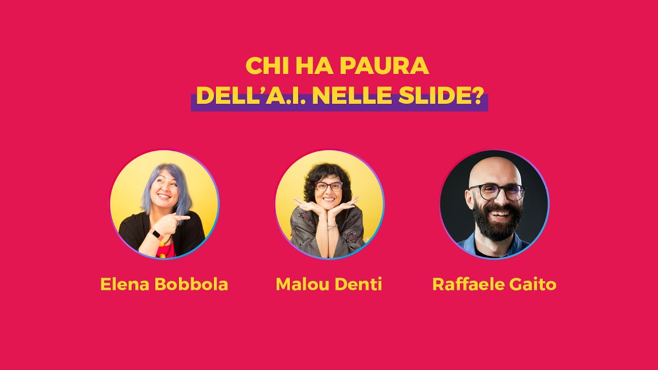 Chi ha paura dell' A.I nelle slide? | webinar free