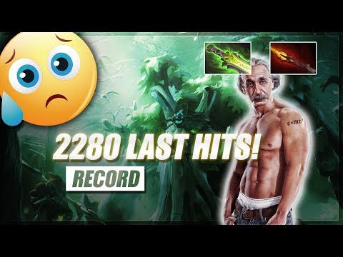 Insane Record! Treant Protector 2280 last hits! | Dota Insane Gameplay