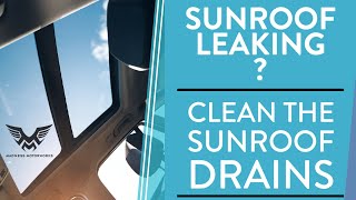 Cleaning a MINI Cooper's Sunroof Drains: What We Discovered inside the car Will Shock You!