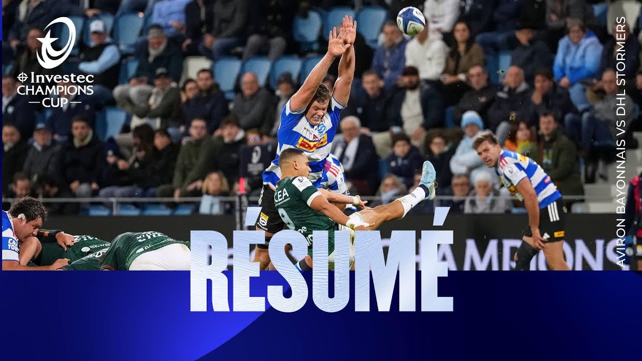 Résumés - Aviron Bayonnais v DHL Stormers | Investec Champions Cup 2025/26