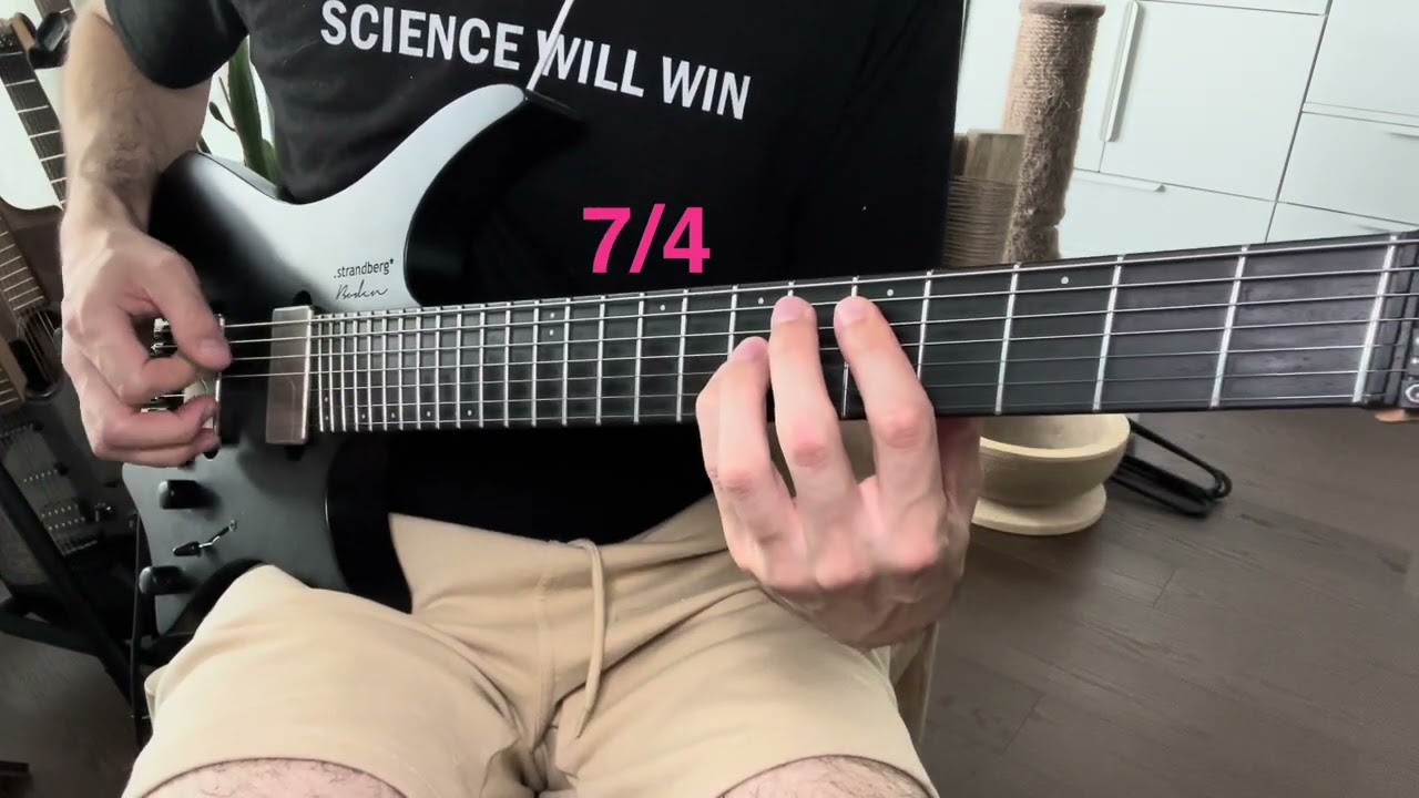 Roberto Barlocci playing the Dream Theater "In the Presence of Enemies" intro riff on electric guitar