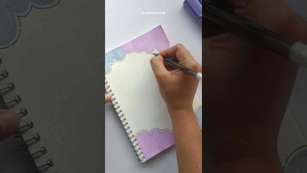 Aesthetic front/cover page idea for school projects and journals ✨ #shorts #youtubeshorts