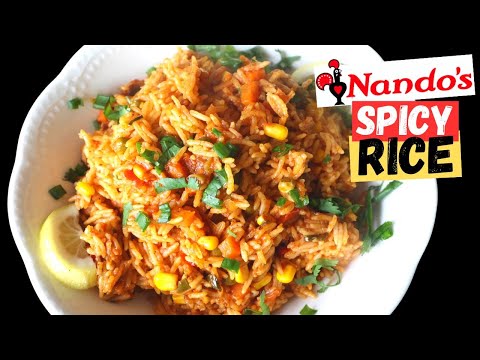 Nando's Style Spicy Vegetable Rice (Easy Recipe!) - Nandos Spicy Rice at home