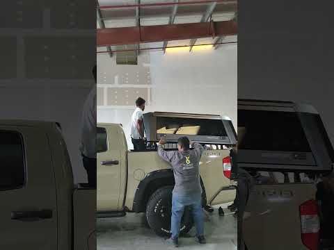 We just installed smartcap canopy on toyota tundra #offroad #caraccessories