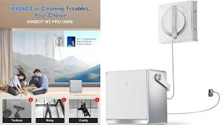 ECOVACS WINBOT W2 PRO Omni Portable Window Cleaning Robot with Multi-Functional Station