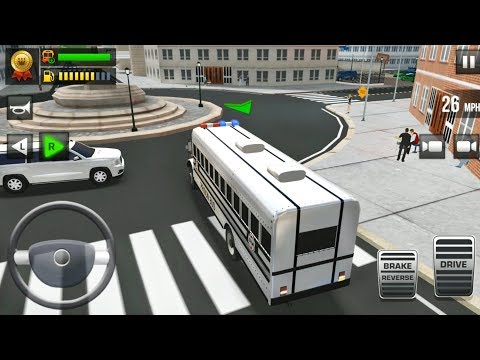 Ultimate Bus Driving Realistic Simulator - Police Bus Drive - Android Gameplay FHD