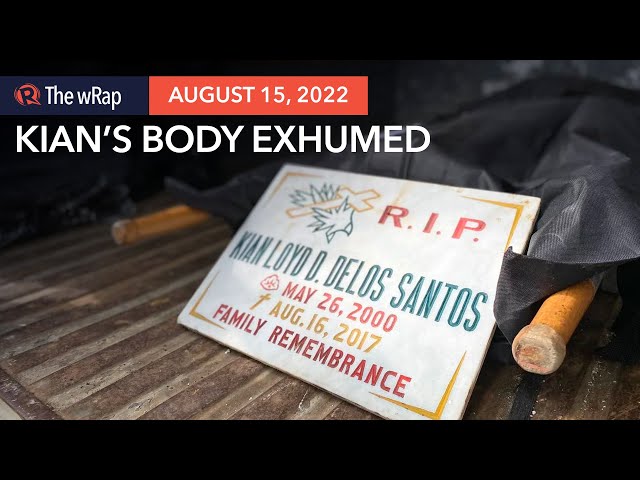 Kian delos Santos’ body exhumed 5 years after death