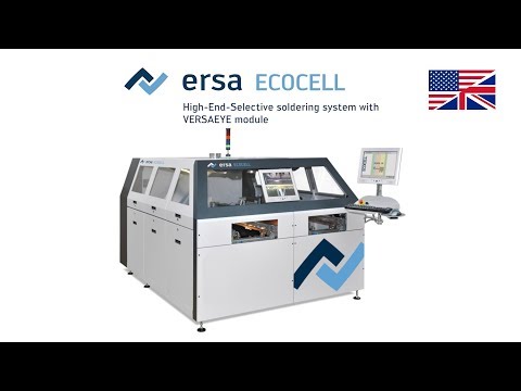 Ersa Selective Soldering – ECOCELL + VERSAEYE + handling system – product video (English)