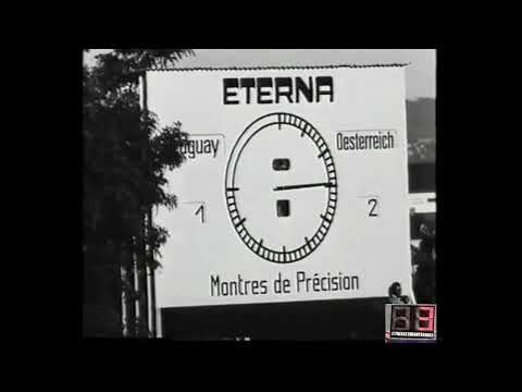 LATE GOAL of Ernst Ocwirk (Austria) v Uruguay at 89／1954 FIFA World Cup 3º place play-off