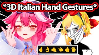 Raora's Italian Hand Gesture in 3D is Too Cute (ft. Kaela) 【Hololive】
