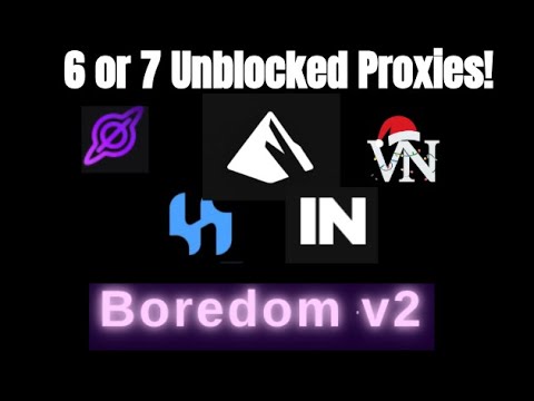 7 Random UnbIocked Websites for School!