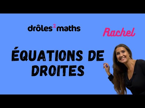 Replay Cours 2nde - Equations de droites
