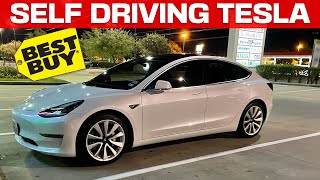 Can Full Self Driving Tesla Take Me To Best Buy? FSD BETA 10.12.2