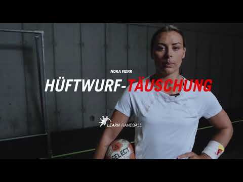 Hüftwurf-Täuschung mit Nora Mørk, Handball (german sub) - Believe in yourself - Learn handball
