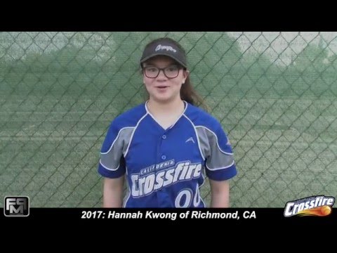 2017 Hannah Kwong Outfield Softball Skills Video