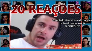 20 REAÇÕES | MULT REACT | Compilado aterrorizante de donates do super xandão