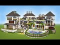 Minecraft Big Modern House Mansion Tutorial How To Make Realistic Modern House 2022