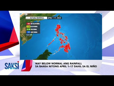 SAKSI Recap: Way below normal ang rainfall sa bansa nitong… (Originally aired on April 18, 2024)