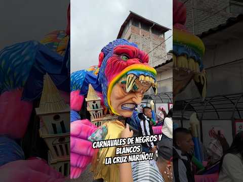 Carnavales de negros y blancos en la cruz Nariño😱😍✅ #polosky #carnavales ￼
