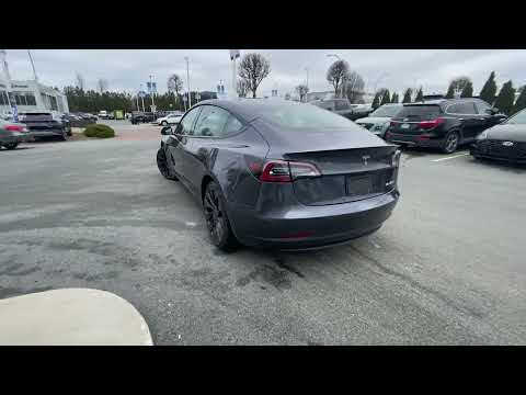 2022 Tesla Model 3 Performance AWD in Gray for sale at Abbotsford Hyundai in Abbotsford, BC