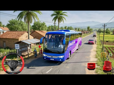 Hill Bus Driving 2026 - Indian Offroad Bus Simulator 3D - Bus Game Android Gameplay 