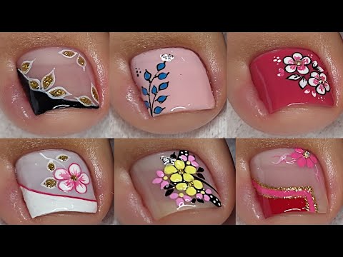 HERMOSOS  DISEÑOS DE UÑAS PARA PIES 🦶 💅😍
