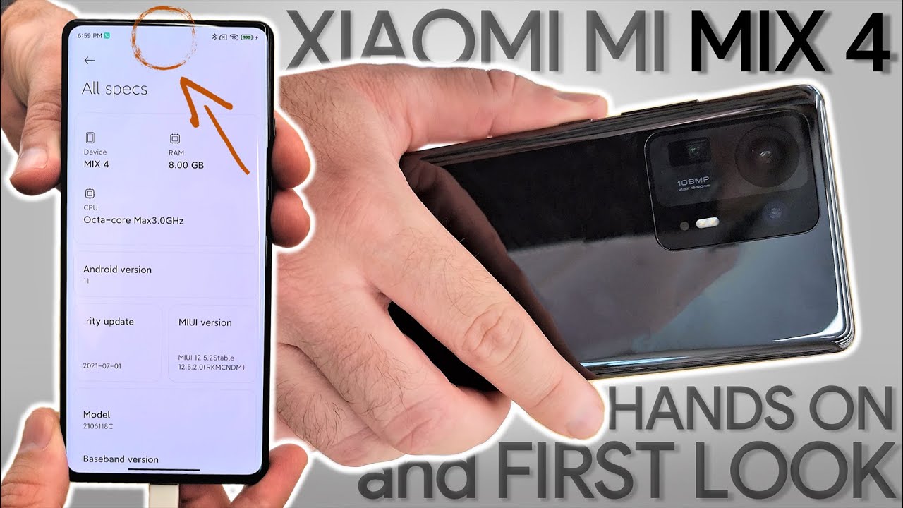 Xiaomi Mi Mix 4 Hand-On & First Look: Specs and Benchmark! 🔥