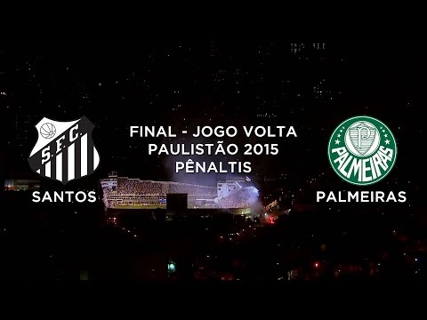 Pênaltis - Santos 4 x 2 Palmeiras - Paulistão - 02/05/2015
