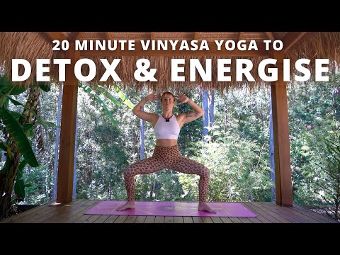 Detoxifying & Energising Vinyasa Flow | 20 minute Yoga to rinse & release.. Ashley Freeman