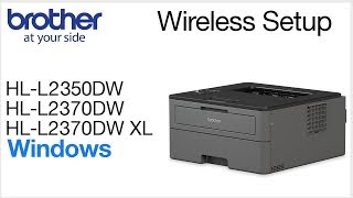 Connect HLL2370DW to a wireless computer - Windows