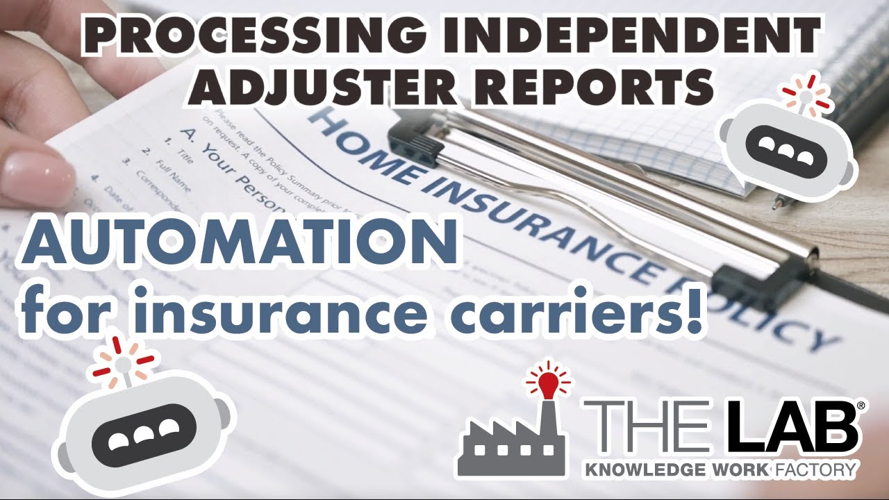 Video: Independent Adjuster (IA) Report Processing Insurance Automation
