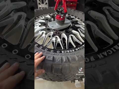 How to mount a 37x13.50-24 on a 8.25 wide wheel the easy way