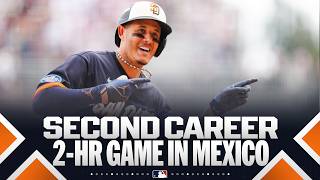 Manny Machado smashes TWO home runs in Mexico City! ???????? (Drives in FIVE runs ????) | MLB Highlights