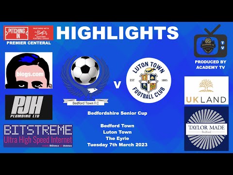 Bedford Town 1-5 Luton Town Bedfordshire FA Senior Cup  #eaglevision #NLRS #nonleaguematchday #goal