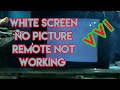 CRT TV White Screen No Picture Voltage Details