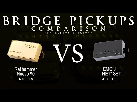 Railhammer NUEVO 90 vs EMG JH HET SET - Bridge Guitar Pickup Comparison Tone Demo