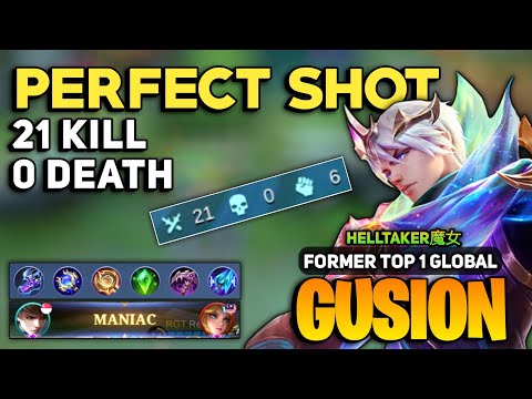 21 KILL 0 DEATH! Gusion Best Build 2022 [ Former Top 1 Global Gusion Gameplay ] Helltaker魔女 - MLBB