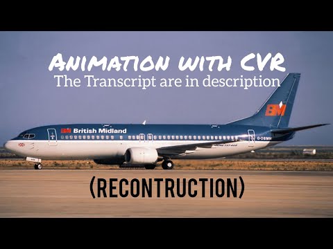 British Midland Airways Flight 092 Crash || Animation with CVR. (Subtitles/CC On)