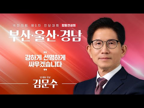 [제6차 전당대회 부산·울산·경남 합동연설회] 김문수 당 대표 후보자