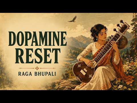 Sitar for Dopamine Reset | Raga Bhupali | Mindfulness | 1 Hour