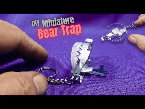 How to make an Amazing Mini Bear Trap - Handmade Keyring Bear Trap