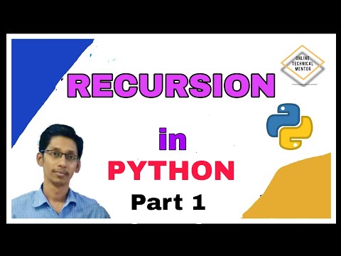 Recursion In Python Part 1 Recursive Technique