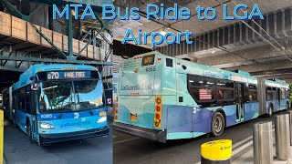 MTA New York City Q70 LaGuardia Link Bus Ride - Full Route to LGA Airport 6/28/2024