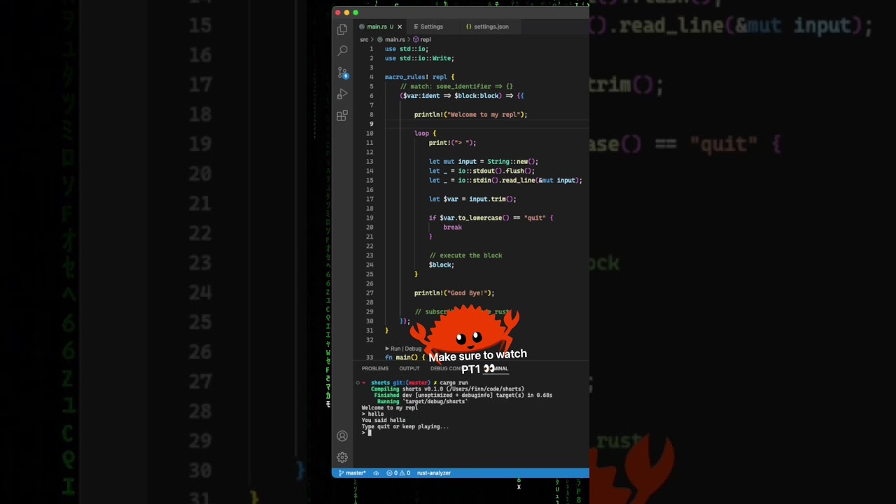 Rust Macros - CLI Prompt [3/3] #programming #rustlang
