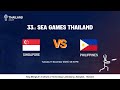 Singapore Vs Philippines SEA Games 2025 Gold Medal Match Finals