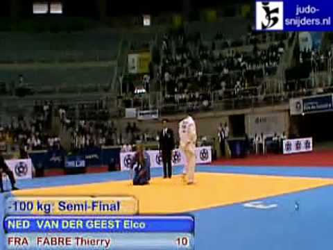 Judo 2009 Rio de Janeiro: van der Geest (NED) - Fabre (FRA) [-100kg].