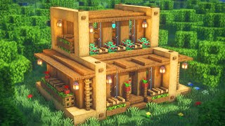 Minecraft: How to Build a Wooden House | Simple Wooden House Survival Tutorial