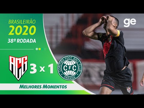Gols e lances de Atlético-GO x Coritiba
